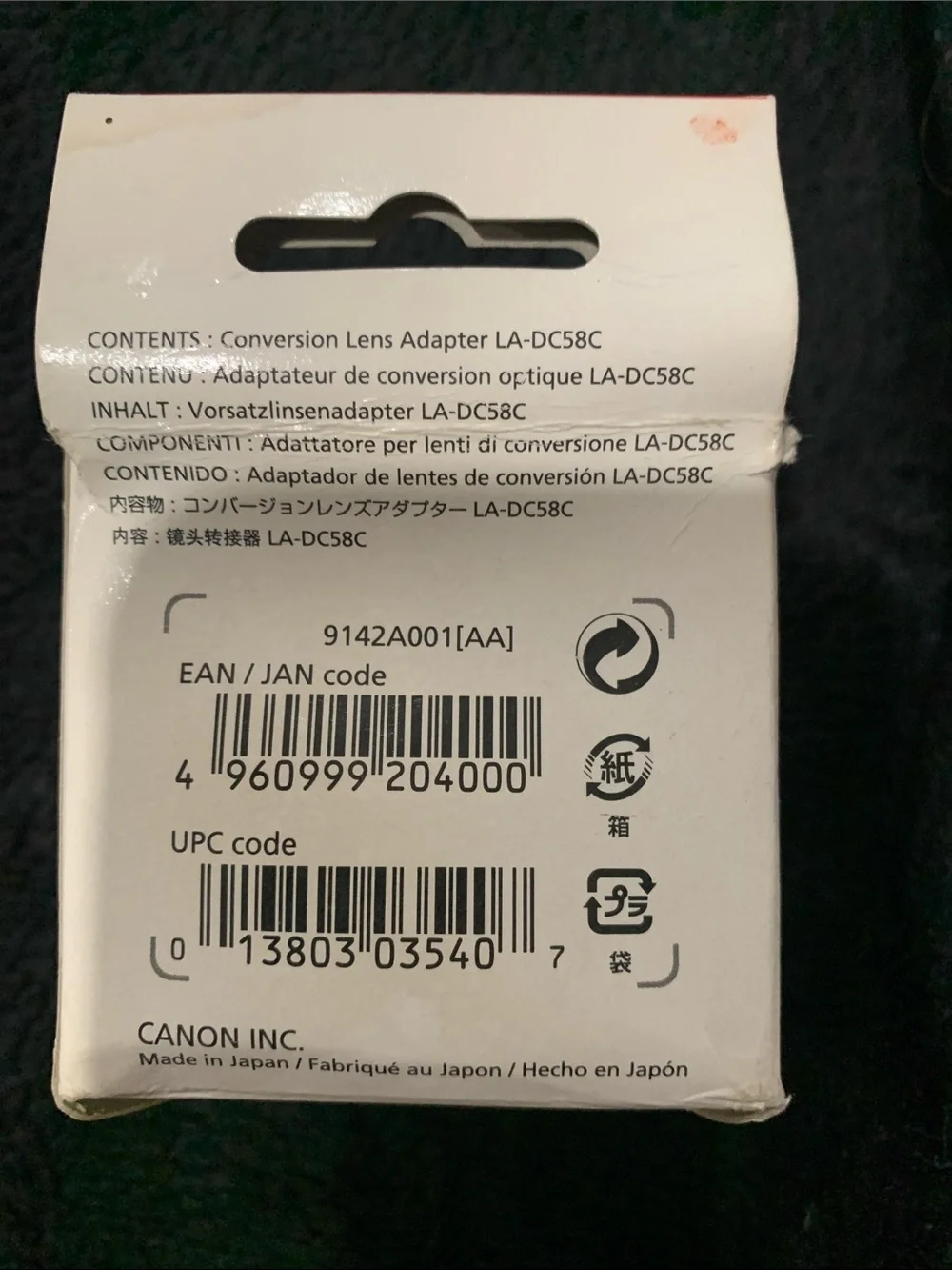 Canon LA-DC58C Conversion Lens Adapter for PowerShot Pro1 – New in Box